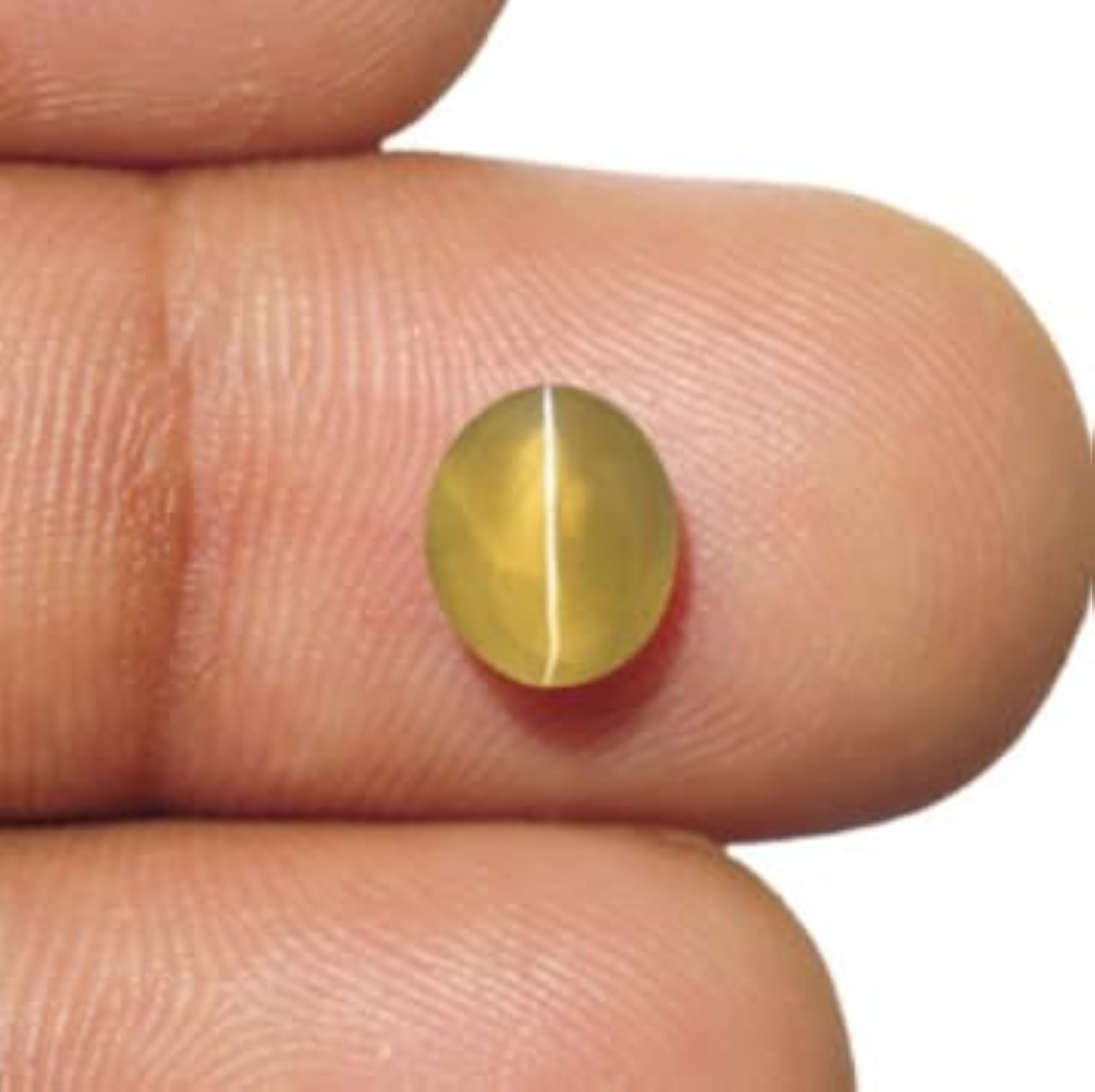 5.50 Carat Chrysoberyl Cat's Eye Stone, Certified Gemstone